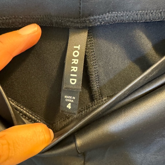 Torrid Faux Leather Leggings - Picture 3 of 4